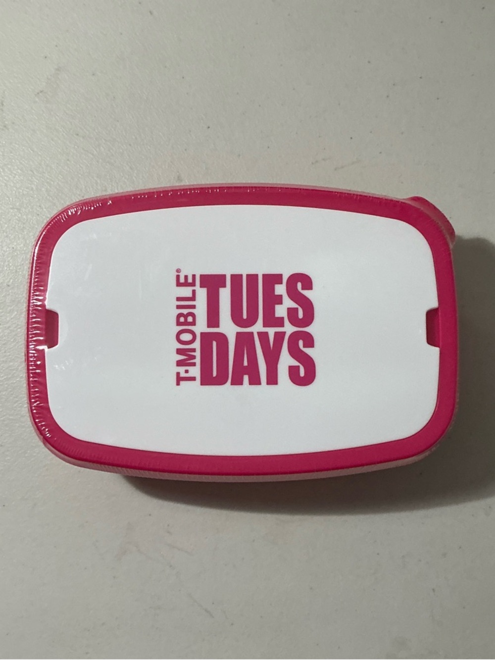 T-Mobile Tuesdays Pink & White Promotional Food Storage Case